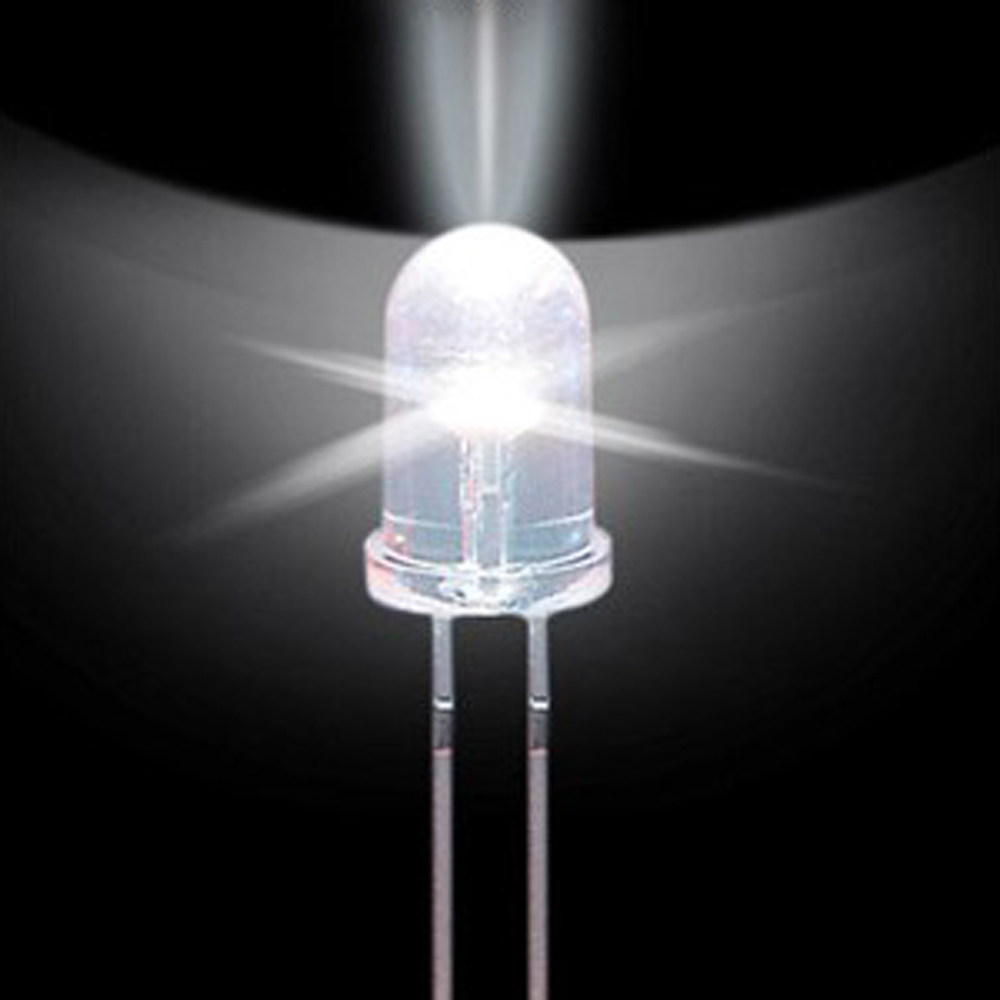 White light LED F5LED lamp straight inserted led bead decorative semiconductor electronic energy saving lighting