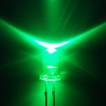 Green LED F5 led in-line LED beads decorative semiconductor electronic energy-saving lighting