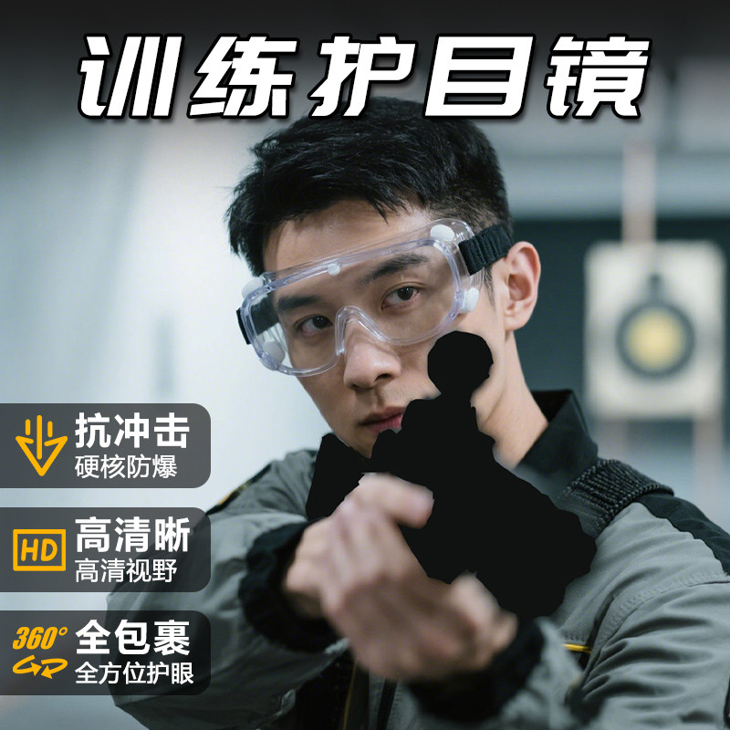 护目镜防雾防尘高清透明防风沙防飞溅冲击劳保防飞溅工业训练专用