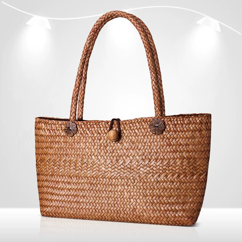 Соломенная пляжная брендовая плетеная сумка на одно плечо, Южная Корея, Таиланд