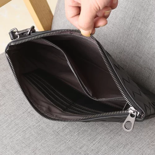 Плетеная сумка с петлей на руку, маленькая сумка клатч, коллекция 2023, из натуральной кожи