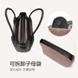 Плетеная барсетка, вместительная и большая универсальная сумка, из натуральной кожи