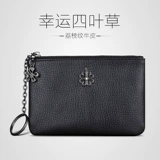 Кошелек, небольшая сумка, бумажник, кожаная тонкая сумка через плечо, картхолдер, из натуральной кожи, воловья кожа