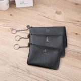 Кошелек, небольшая сумка, бумажник, кожаная тонкая сумка через плечо, картхолдер, из натуральной кожи, воловья кожа