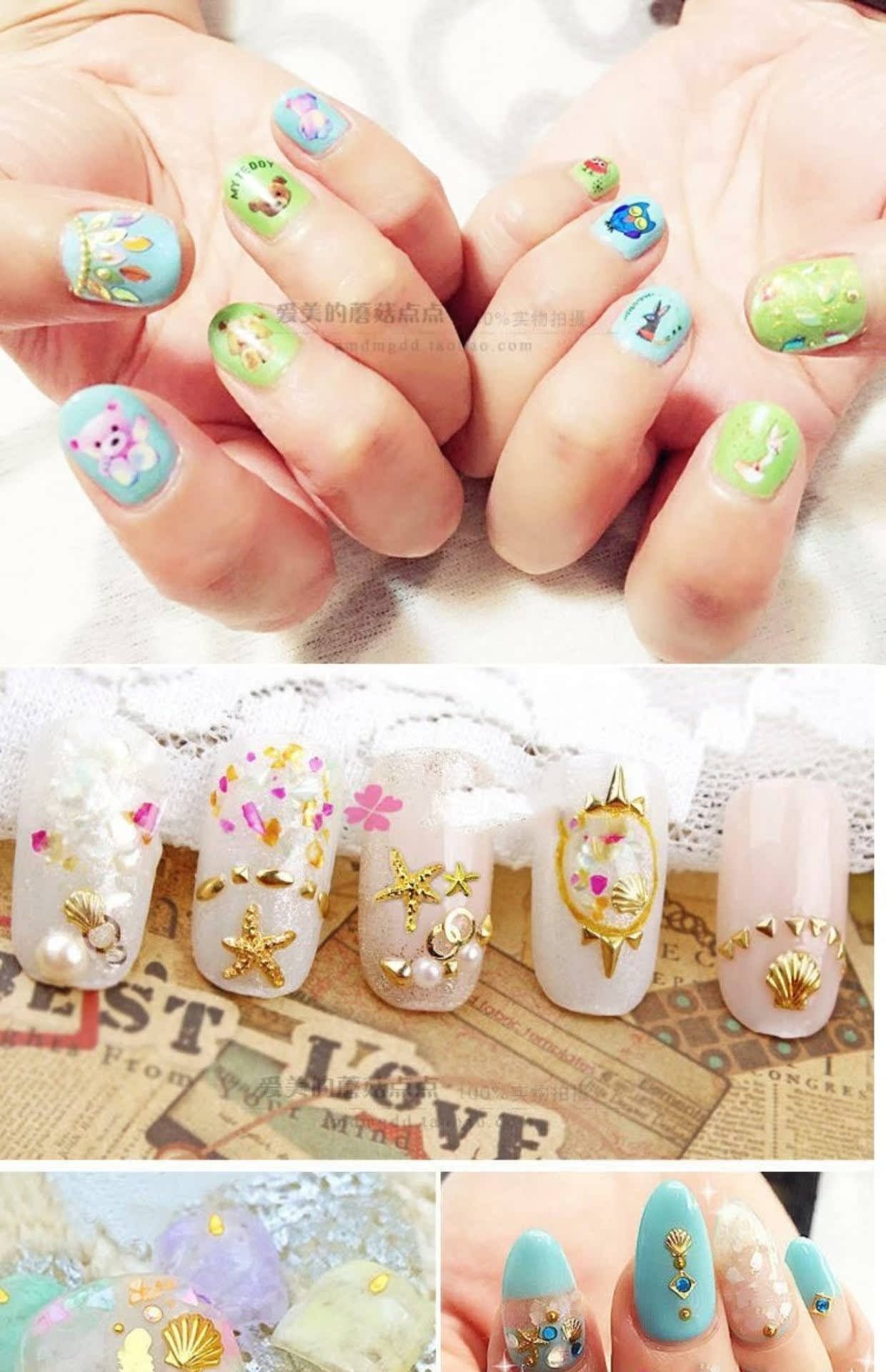Nhật Bản móng tay kim loại đinh tán đinh kê hạt hợp kim vá đồ trang sức tấm Barbie công cụ móng tay - Công cụ Nail bộ dụng cụ làm nail cơ bản