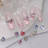 Украшение для ногтей в виде сердечка для ногтей, накладные ногти, аксессуары, популярно в интернете, премиум класс