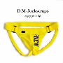 D.M Quần lót nam thấp eo Sexy Thong Pure Color Letter Tide Cám dỗ Quần đôi Cotton Kích thước lớn - G-string quan sip nam