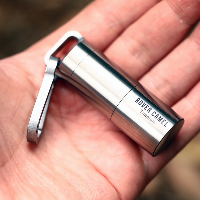 Sweep Outdoor Pure Titanium Carry-on Emergency Medicine Warehouse Portable Protective Equipment Pill Capsule Stratix Containing Sealed Bin