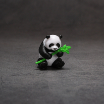 Cartoon Panda childrens and boys  house toy ornaments Mini cute ultra-small miniature simulation animal model