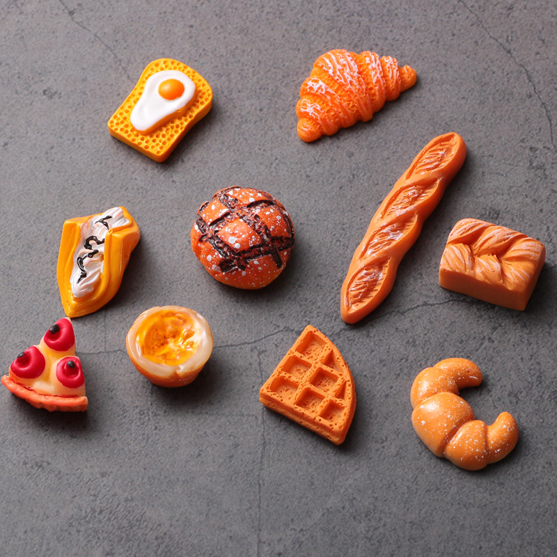 Bread cake dessert mini-models kitchen supermarket home simulated super-small food toys