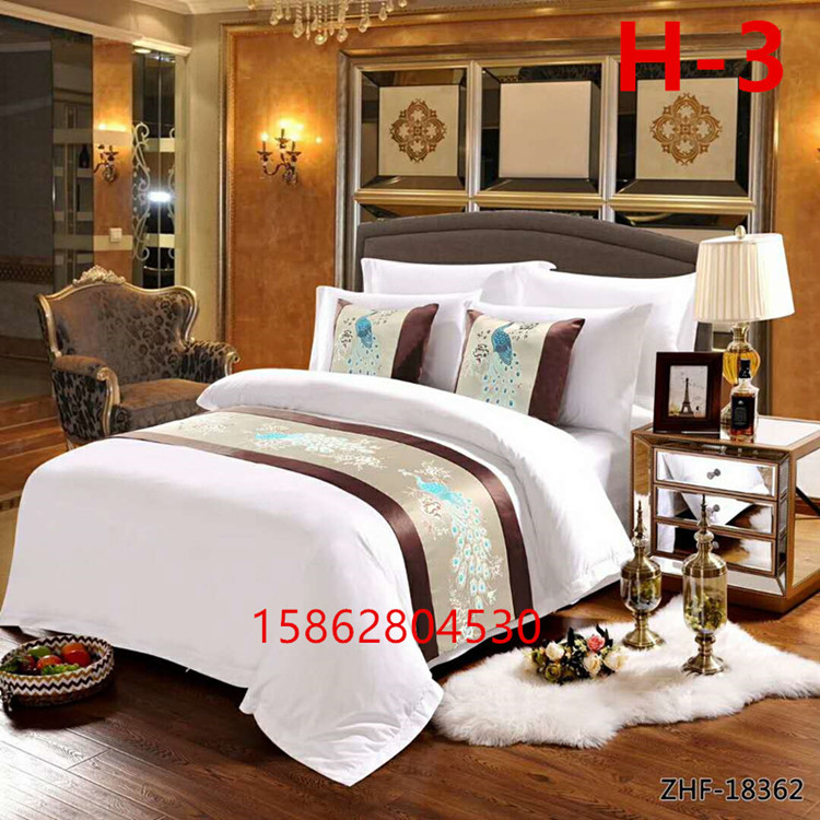 Khách sạn khách sạn bộ đồ giường vải sao khách sạn khách sạn cao cấp giường giường đuôi giường ngủ cờ giường đuôi pad trải giường