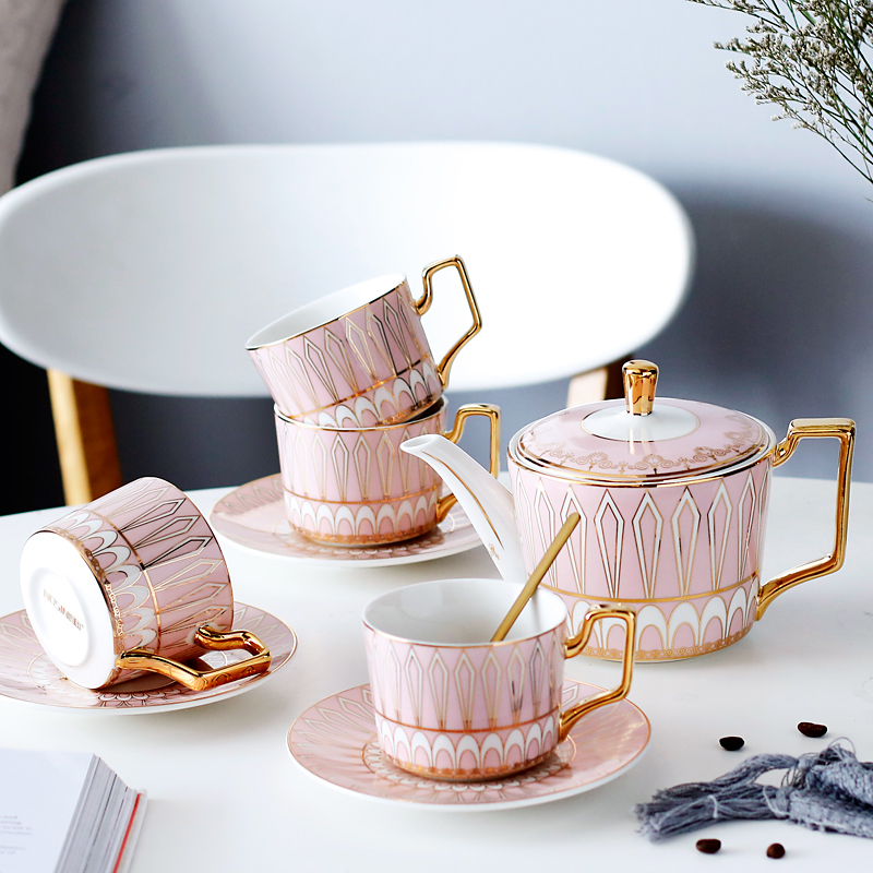 In household creative English tea afternoon tea ceramic tea set European style Phnom Penh coffee cup dish coffee