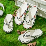 路拉迪 Трендовые летние нескользящие сланцы для влюбленных, пляжные износостойкие слайдеры на платформе, мужские тапочки