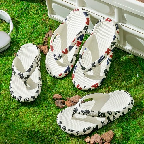 路拉迪 Трендовые летние нескользящие сланцы для влюбленных, пляжные износостойкие слайдеры на платформе, мужские тапочки