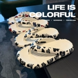 路拉迪 Трендовые летние нескользящие сланцы для влюбленных, пляжные износостойкие слайдеры на платформе, мужские тапочки