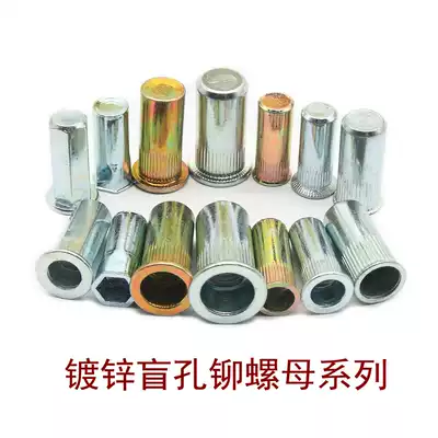 Closed rivet nut blind hole rivet nut waterproof pull rivet nut galvanized blind end M3M4M5M6M8M10M12