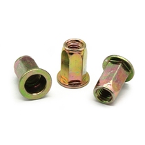 M6 M8 flat head full hexagon rivet nut rivet nut cap rivet nut anti-rotation