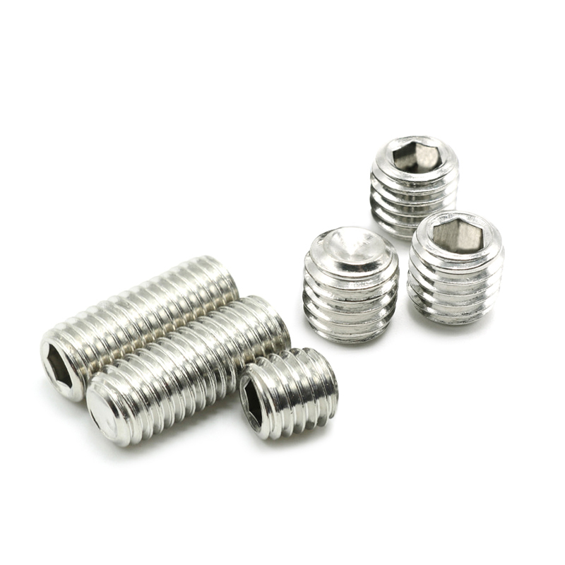 M2M2 5M3M4M5M6M8M10 DIN916 304 stainless steel inner hexagon concave end set screw top wire