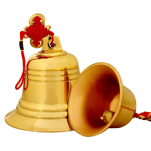 聚缘阁 Латунный колокольчик, маленькая ретро подвеска, аксессуар, китайский стиль