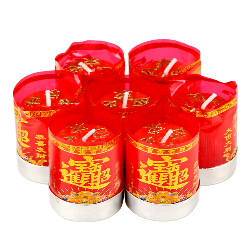 Juyuange candle smokeless windproof red candle festive housewarming birthday candle wedding candle