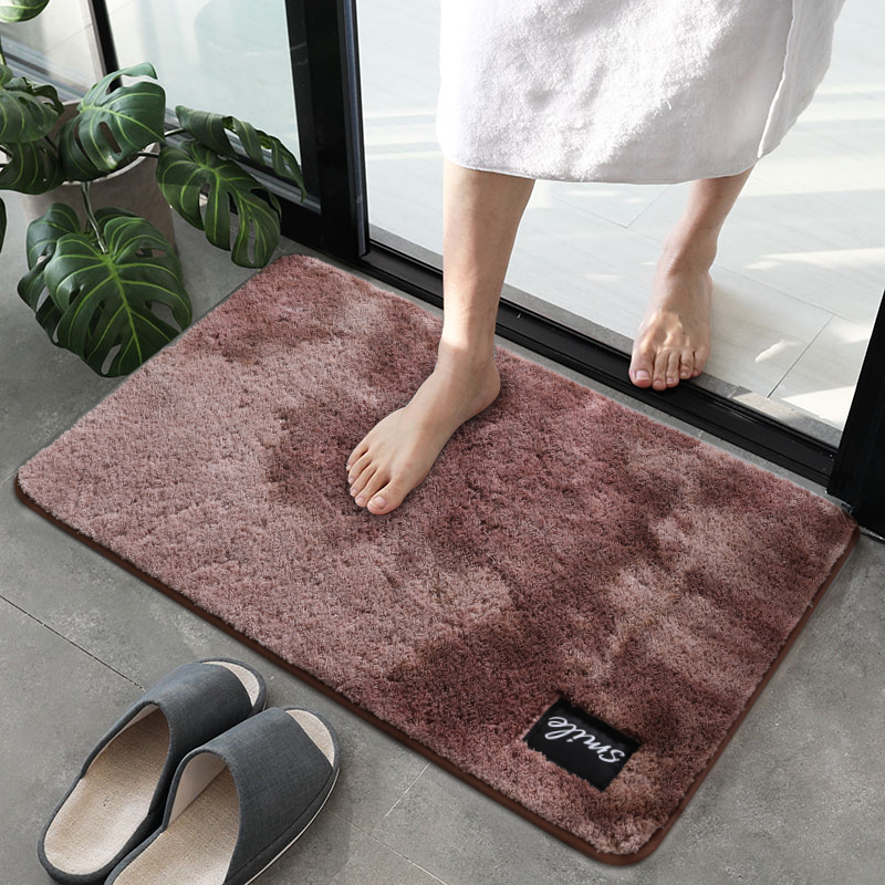 Powder room door absorbent floor mat bathroom non-slip mat toilet foot mat entrance door mat bedroom carpet stain-resistant