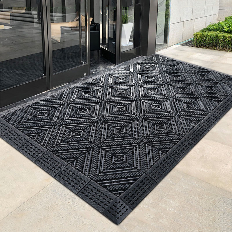 Hotel door mat Outdoor waterproof non-slip plastic carpet Shop dust into the door mat Outdoor rub soil mat