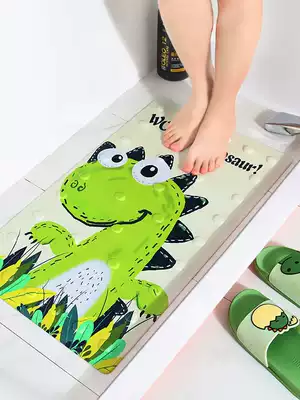 Cartoon cute bathroom non-slip mat PVC cosmetic room toilet mat children shower room foot mat bath mat cat