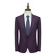 Niaojia Brand Tailored Purple Slim-Fit Men's Wool Suit, Spring and Autumn Style, Wedding Banquet Single-Breasted Suit 17902