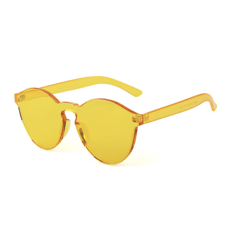 KAFKAsShop multicolor fully transparent Korean elliptical decoration of sunglasses color 11 colors into men and women Han