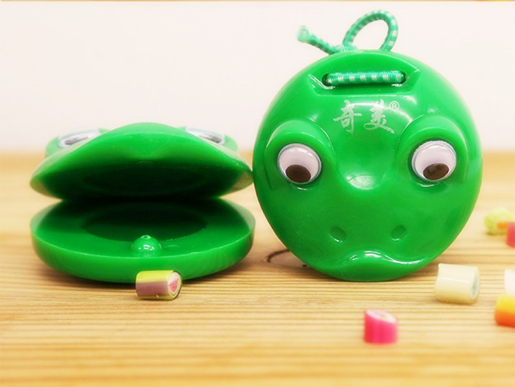 Chi Mei ếch nhựa castanets Đồ chơi bộ gõ cho trẻ em Đồ chơi hoạt hình ếch Allegro Đồ chơi giáo dục sớm cho trẻ em - Đồ chơi nhạc cụ cho trẻ em đàn gỗ cho bé