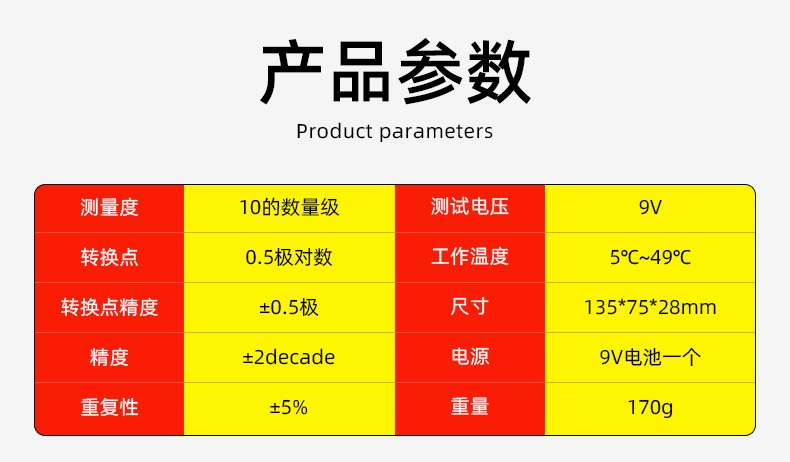 Máy đo điện trở bề mặt chống tĩnh điện Máy phân tích điện trở cách điện HZR MODEL-100 SURPA:385