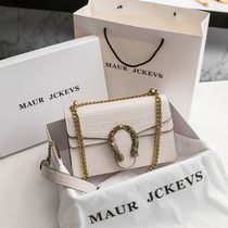 Hong Kong MaurJckevs leather crocodile Bacchus bag women 2021 new fashion shoulder messenger chain bag