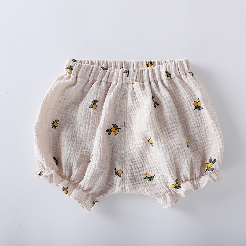 Iris Girl Girl Summer Loose Shorts Pure Cotton PP Pants Baby Boy Safety Pants 12M Baby Thin Cotton Yarn Hot Pants