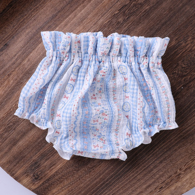 Pp Baby Summer Pure Cotton Thin Beige Base Shorts — 3