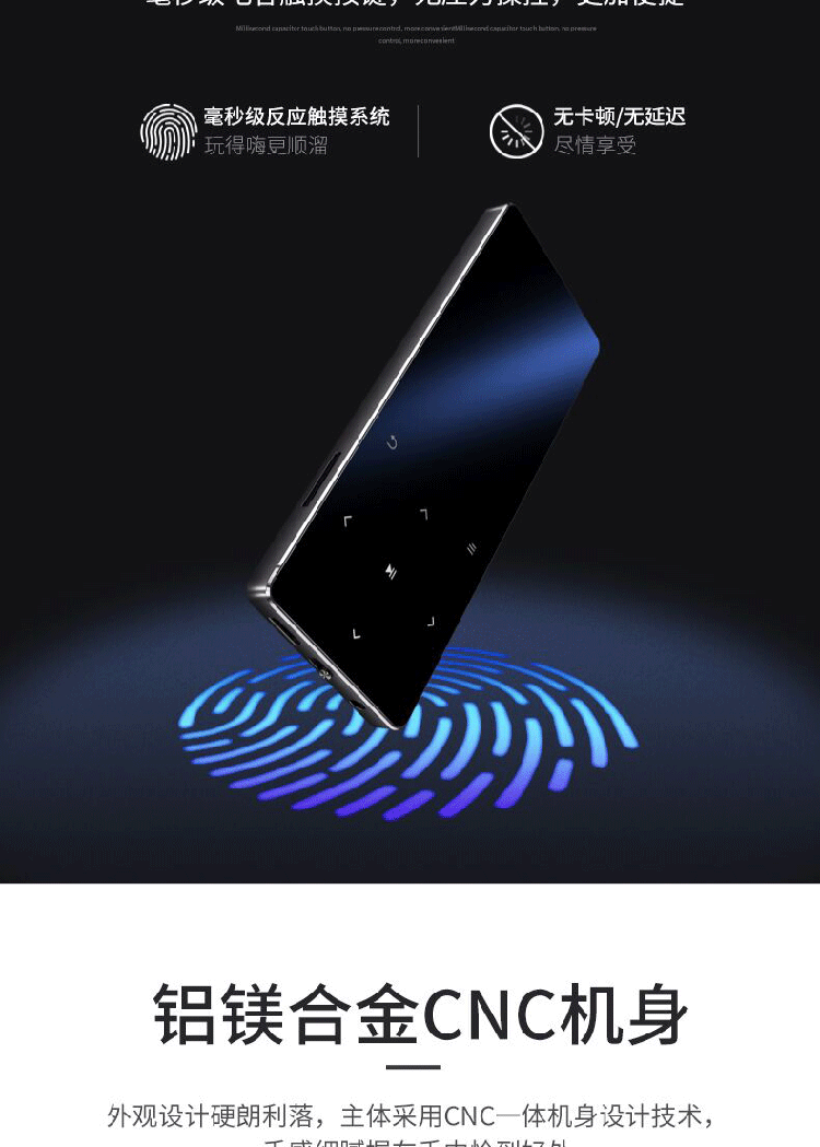 X3mp3 nhỏ cầm tay Bluetooth phiên bản sinh viên Walkman của máy nghe nhạc tiểu thuyết chạm vào bài hát nghe mp4 nhỏ - Máy nghe nhạc mp3 may nghe nhac mini