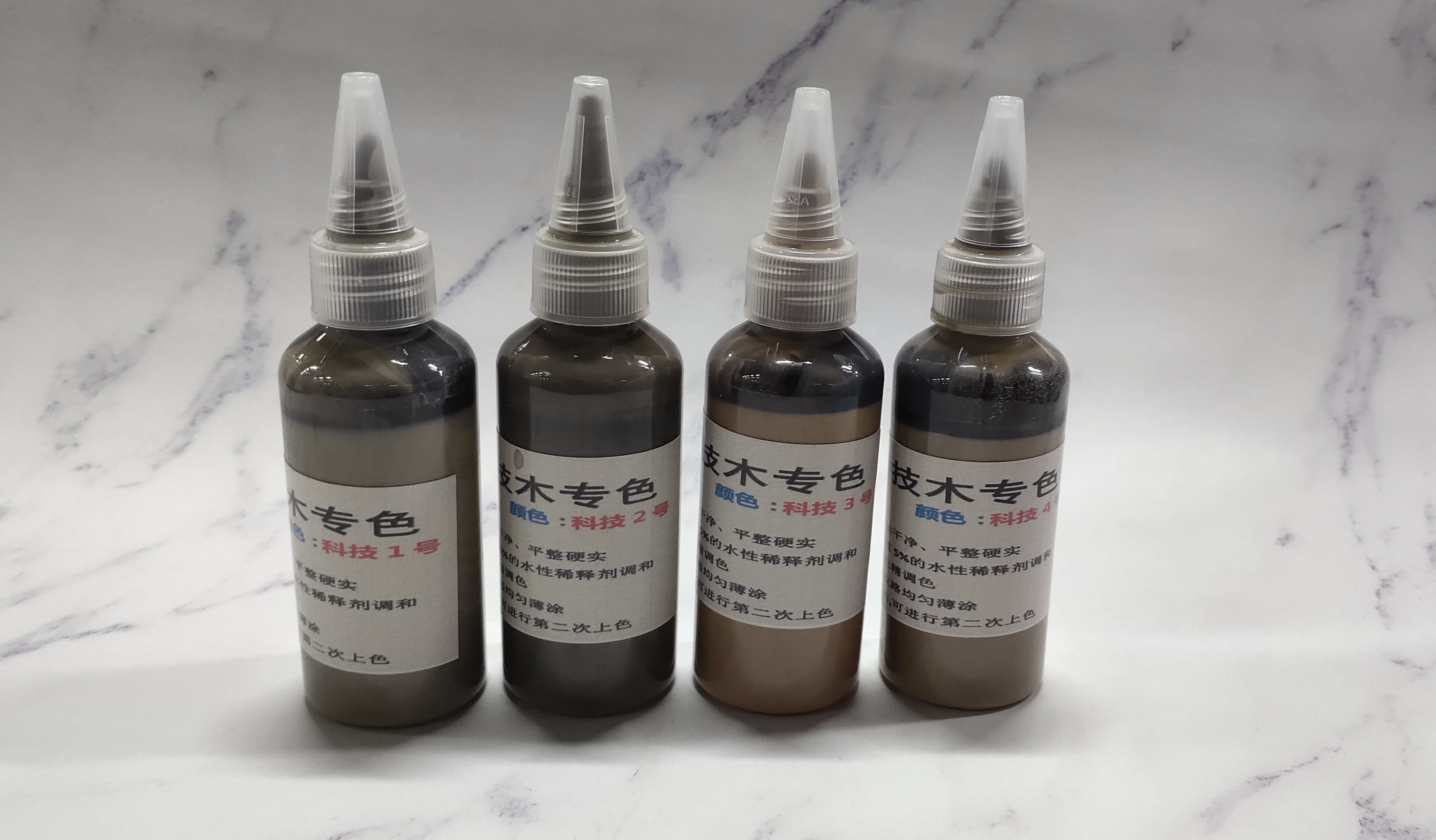 Technical wooden special color paste door patching floor color professional master material silver pear wood pink color paste