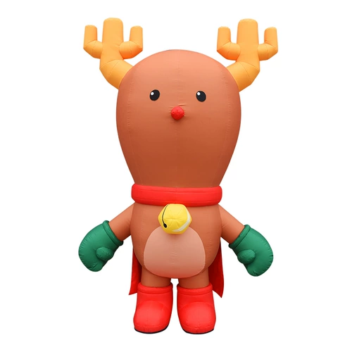 Надувное рождественское мультфильм лосей, ходячие, формование мохотическое мохотическое фестивальное платье Funide Funide, -воздушные арки