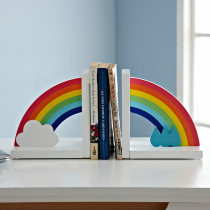 儿童房装饰品书挡书立摆件粉色女孩可爱桌面书房卡通书架书靠摆设