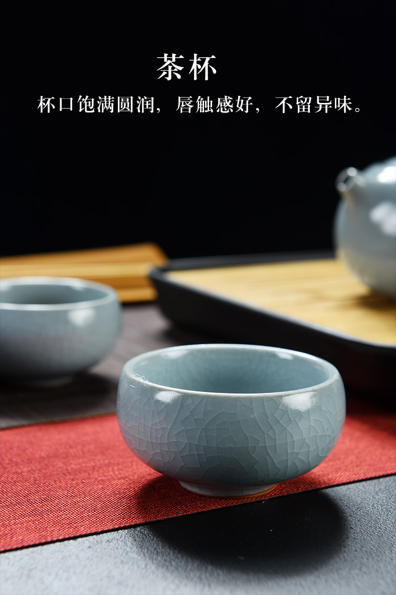 Your up kung fu tea set a pot of hexagon cup portable travel ceramic tea tray was suit household is suing teapot teacup