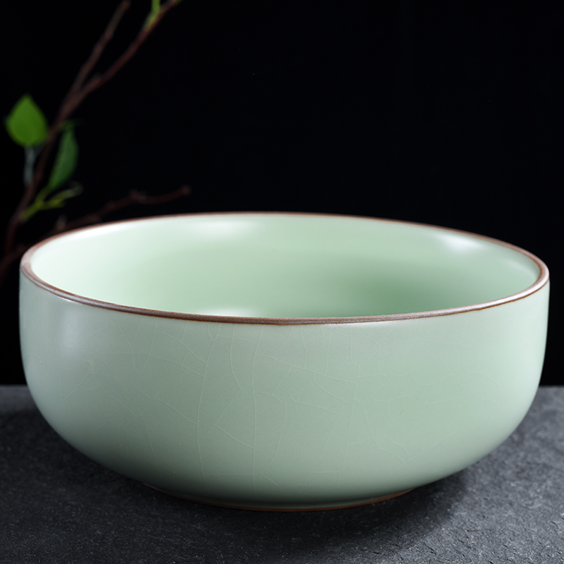 Your up large open piece of Your porcelain kung fu tea set tea wash to elder brother up accessories household ceramic bowl writing brush washer tea taking with zero