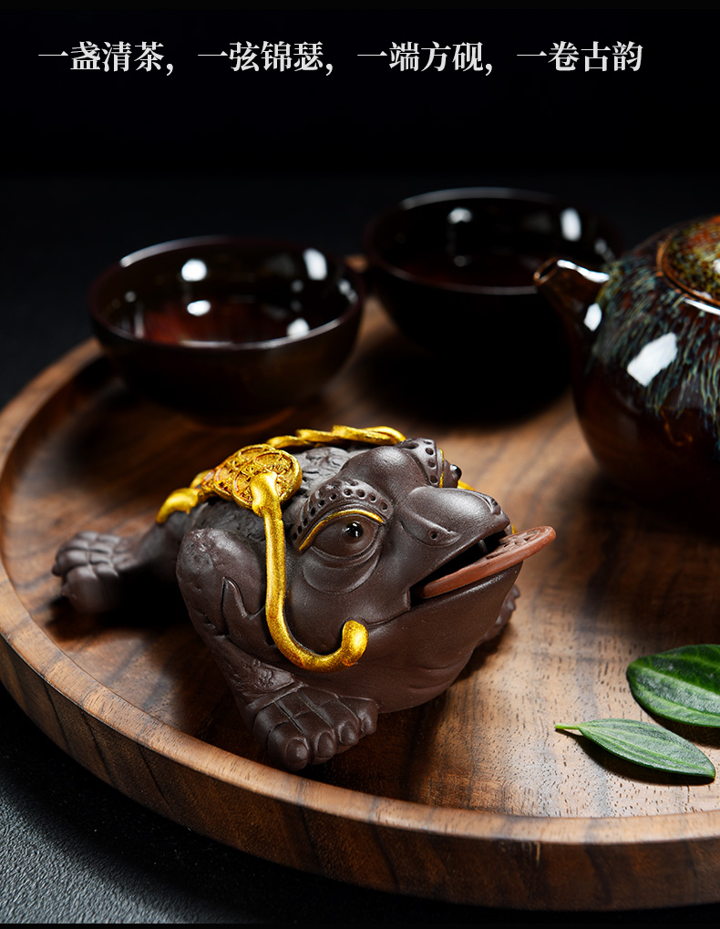 Creative express little tea pet boutique to fair and violet arenaceous spittor the mythical wild animal characters play tea tea art furnishing articles