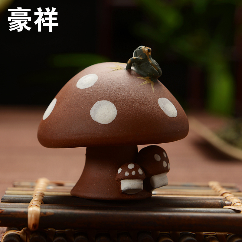 Howe auspicious plutus purple sand tea pet urged rich tea yixing purple sand tea pet furnishing articles play tea tea tea accessories