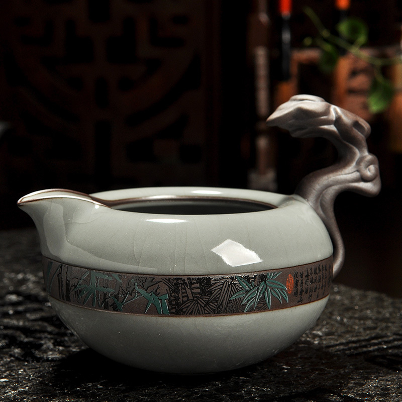 Howe auspicious tea elder brother up with crack glaze tea tea accessories, head points tea fair keller, ceramic your up