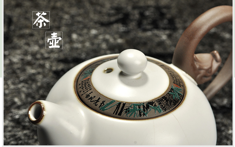 Howe auspicious ceramic teapot your up filter kung fu tea set the teapot tea elder brother up with open large single pot