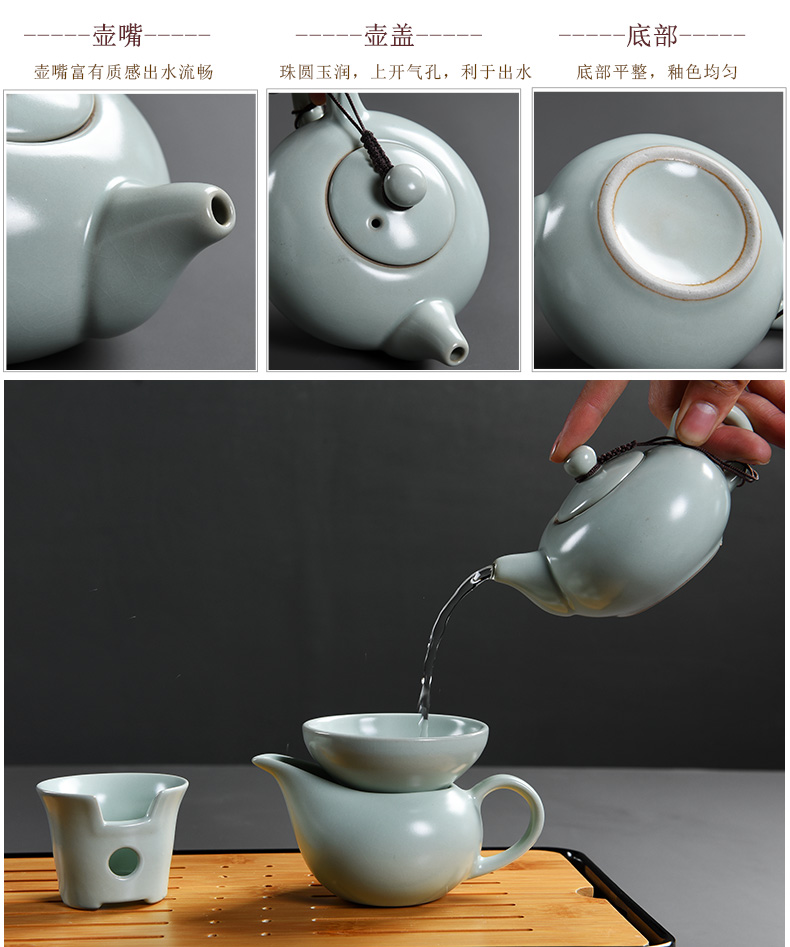 Howe auspicious your up tea set household ceramics of a complete set of kung fu tea sets tureen teapots elder brother up on tea cups