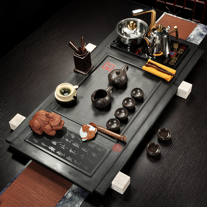 Howe cheung kung fu tea set sharply stone tea tray tea sea brother your up up ceramic tea set of a complete set of four