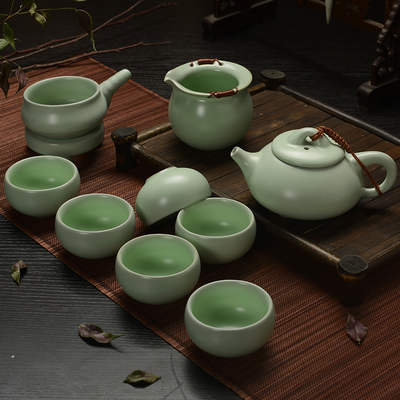 Howe auspicious your up tea set your up on your up pot of imitation song dynasty style typeface your porcelain gift box packaging limited area