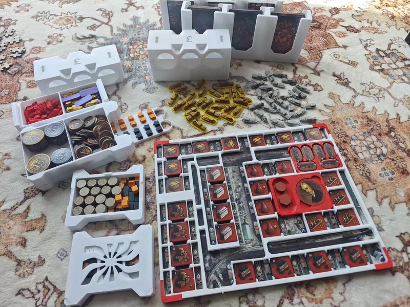 Birmingham Deluxe Edition Storage   Brass Storage. Does Not Include the Game Itself! Supports 20 Silk Card Sleeves.