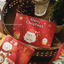 Rosewood Ocean Christmas Happy Postcard Handpainted Holiday Blessing Card Ambience Wall Stickup Decoration Card Gift