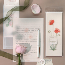 Rose ocean beautiful bouquet letter paper envelope set gentle and elegant confession love letter thank you blessing